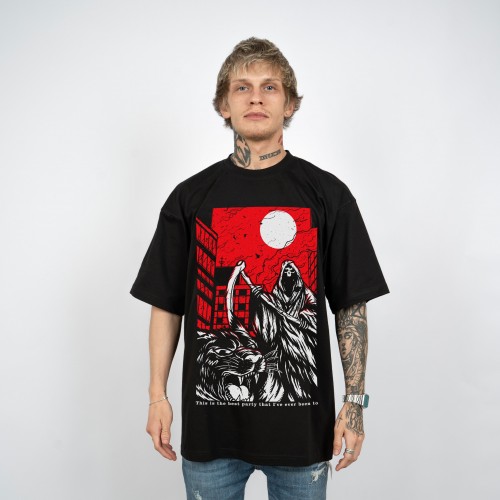 Футболка оверсайз ЮНОСТЬ™ «Grim Reaper»