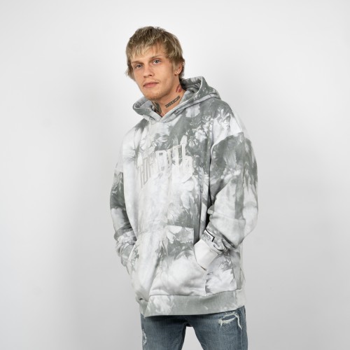 Худи оверсайз ЮНОСТЬ™ «Агенда» лого вышивка - Tie-Dye 400г