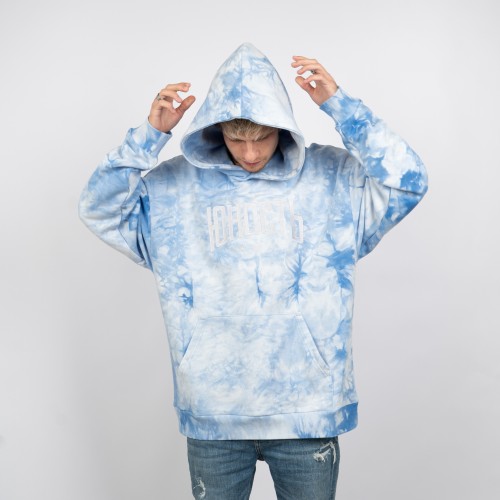 Худи оверсайз ЮНОСТЬ™ «Агенда» лого вышивка - Tie-Dye 400г