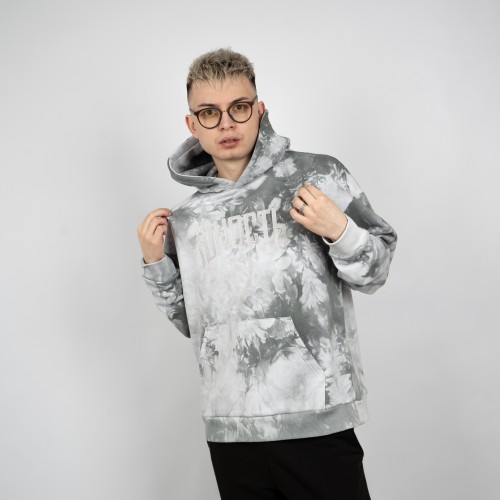 Худи оверсайз ЮНОСТЬ™ «Агенда» лого вышивка - Tie-Dye 400г