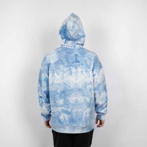Худи оверсайз ЮНОСТЬ™ «Агенда» лого вышивка - Tie-Dye 400г