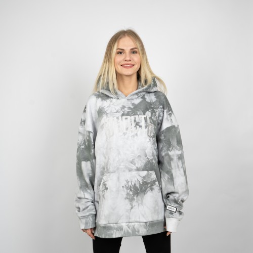Худи оверсайз ЮНОСТЬ™ «Агенда» лого вышивка - Tie-Dye 400г