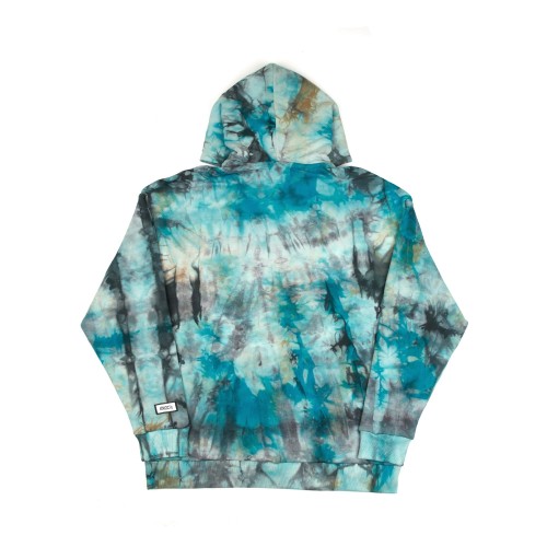 Худи оверсайз ЮНОСТЬ™ «Агенда» лого вышивка - Tie-Dye 400г
