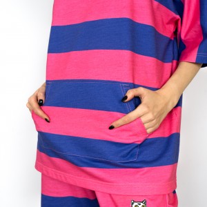 Футболка оверсайз ЮНОСТЬ™ x Мурмуризм «Candy Stripe»